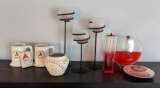 Decorative candle stands and lamp lot (Pick-up only)
