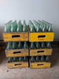 6 Vintage Coke crates with vintage bottles (Pick-up only)