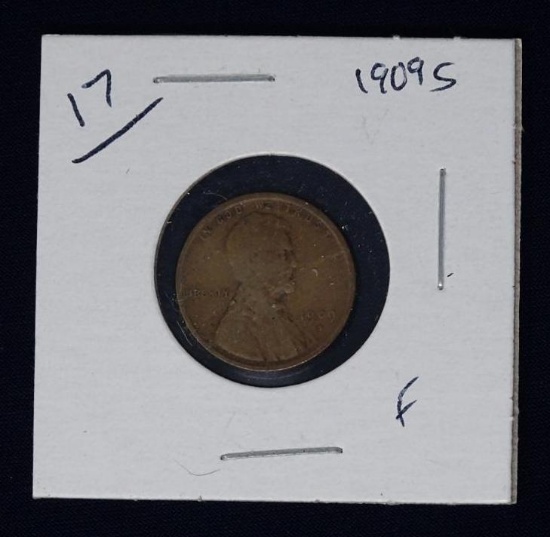 Lincoln Cent 1909S F