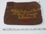 Bethlehem PA Bank Bag