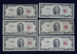 $2 Legal Tender 1953, (2) 53A, 53A Star Note, 53C & 63 VG-UNC