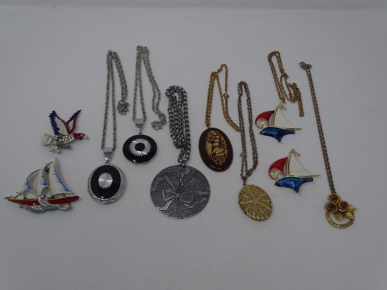 Costume Necklaces and Pins