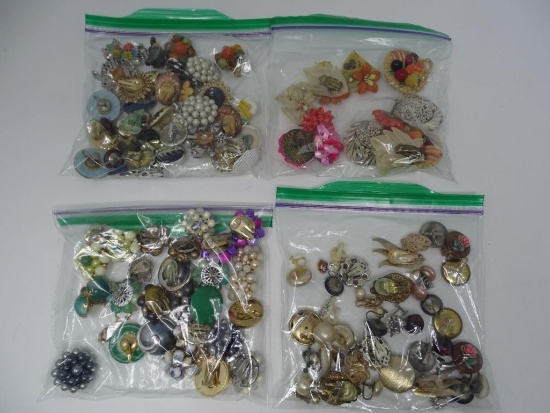 Large Quantity of Vintage Clip Earrings