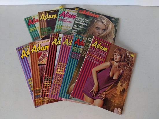 11 Adam issues, 1960's & 1970 (Erotica)