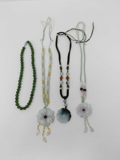 Four Jade Necklaces