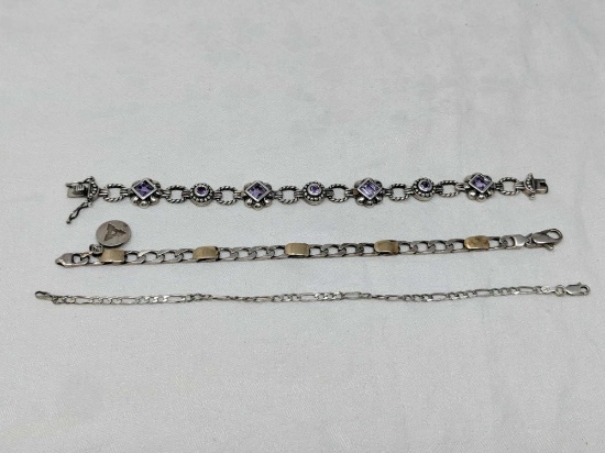 Tiffany & Co. Sterling Bracelet and 2 Other Sterling Bracelets
