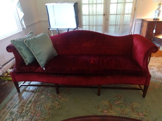 Hepplewhite Style Sofa & Love Seat