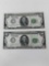 (2) $100 1928A sequentially numbered FRNs, crisp UNC