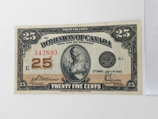 25-cent fractional Canada F