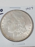 1887 Morgan dollar UNC