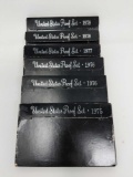 6 US Proof Sets: 1975, (2) 1976, 1977, (2) 1978