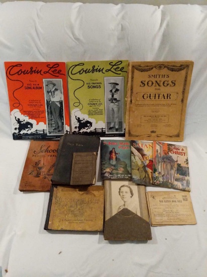 Vintage Books and Music Lot