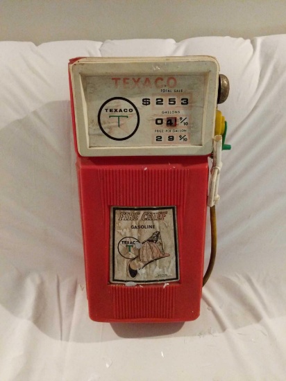 Toy Vintage Plastic Texaco Fire Chief Gasoline Pump