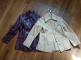 2 Lady's Faux Leather Jackets