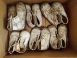 Vintage White Baby Shoes