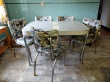 Vintage Kitchen Set: Table with 5 Chairs