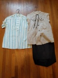 Vintage Maternity Clothing: 2-pc Outfit and Blouse