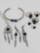 Southwestern Sterling and Costume Jewelry Set