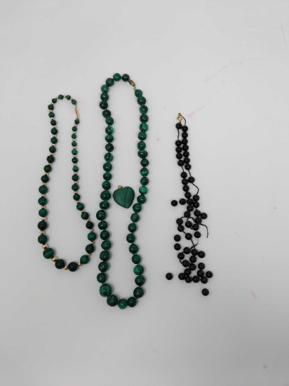 Malachite and Black Onyx Beads