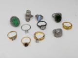 Grouping of Costume Rings