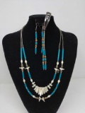 Turquoise and Mother of Pearl Set