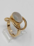 Contemporary Style Moonstone Ring