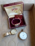 Men's Lord Elgin & Armitron Wrist Watches and American Waltham Pocket Watch