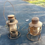 Two Railroad Lanterns