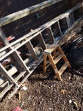 Two Wooden Step Ladders