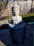 Pedestal Supporting Bust of Asian Diety