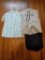 Vintage Maternity Clothing: 2-pc Outfit and Blouse
