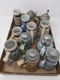 Grouping of 12 Mini Steins