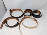 Five Leather, Tooled Belts