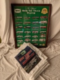 Framed Hess Toy Truck Poster and Hess Plastic Bags