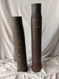 2 Artillery Shell Casings, 90MM M19 and other
