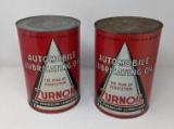 2 Vintage Zurnoil Automobile Oil Cans (Both full and unopened)
