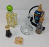 Grouping of Glass Perfumes