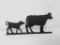 Metal Cow & Calf Silhouette