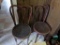 Two Wooden Ice Cream Parlor Chairs