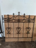 Section of Wrought Iron Fencing with Fleur de Lis Tops