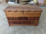 Hand Made Jewelry Cabinet with Secret Drawer