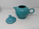 Turquoise Fiesta Lidded Tea Pot