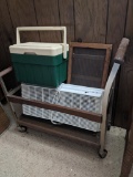 Cooler, Air Conditioner, Double Window Vent and Rolling Cart