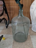 Glass Water Bottle / Demi-John with Artificial Sunflower