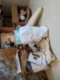 Large Lot of Craft Supplies, Projects and Fabric