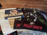 U.S. Marines Posters, Flag, Maps of Vietnam/Laos