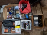 Large Grouping VHS Tapes, CDs, Cassette Tapes, 8-Track Tapes