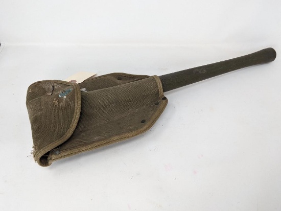 WWII Entrenching Tool in Canvas