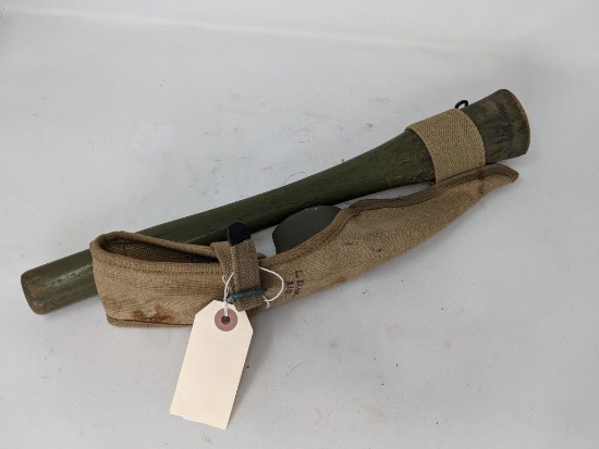 WWI Canvas with WWII Pickmatic Entrenching Tool