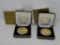 (2) 1991 Desert Storm Coins, Nickel Silver Gold-Plated with COA